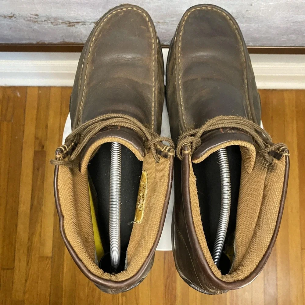 Twisted X Chukka Boots Mens Size 11.5 M Brown Leather Steel Toe Slip Resistant